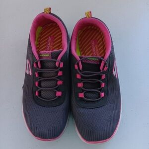 Skechers Gray and Pink Athletic Shoes